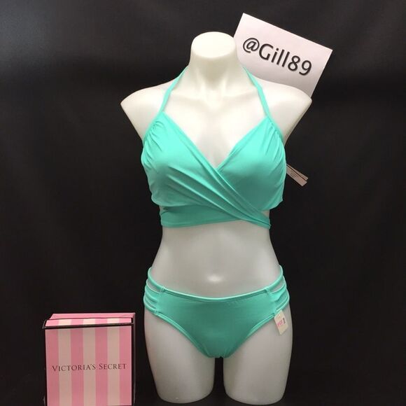 🔥VICTORIA SECRET Swimsuit 2pc 34D //Medium New#8 - Picture 2 of 8
